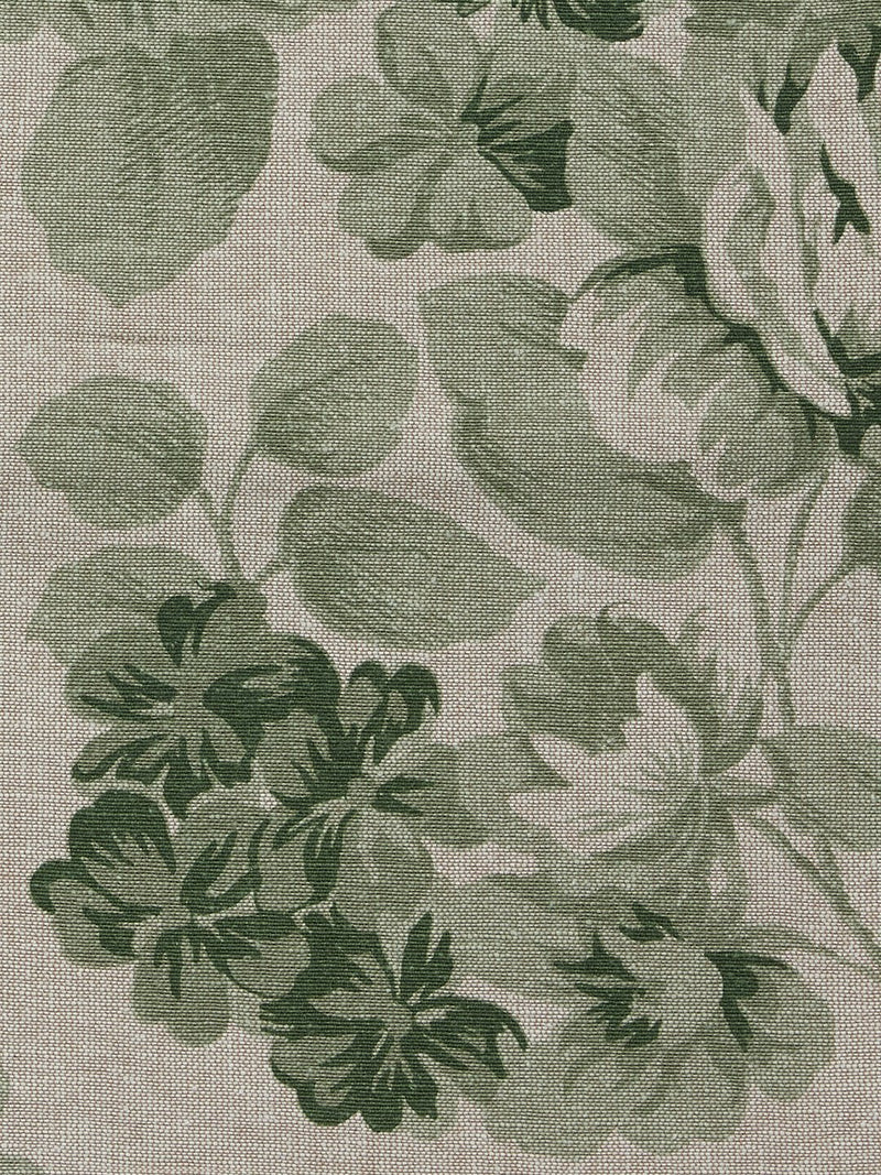 Westside Home Green Floral Print Table Runner