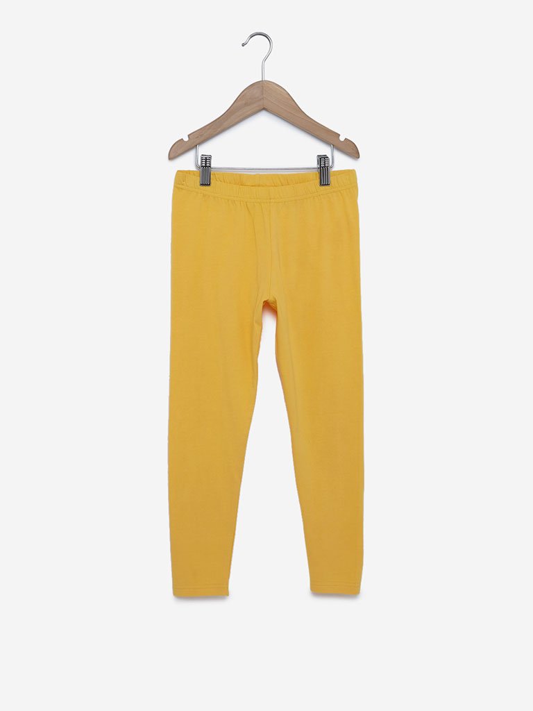 Utsa Kids Yellow Leggings