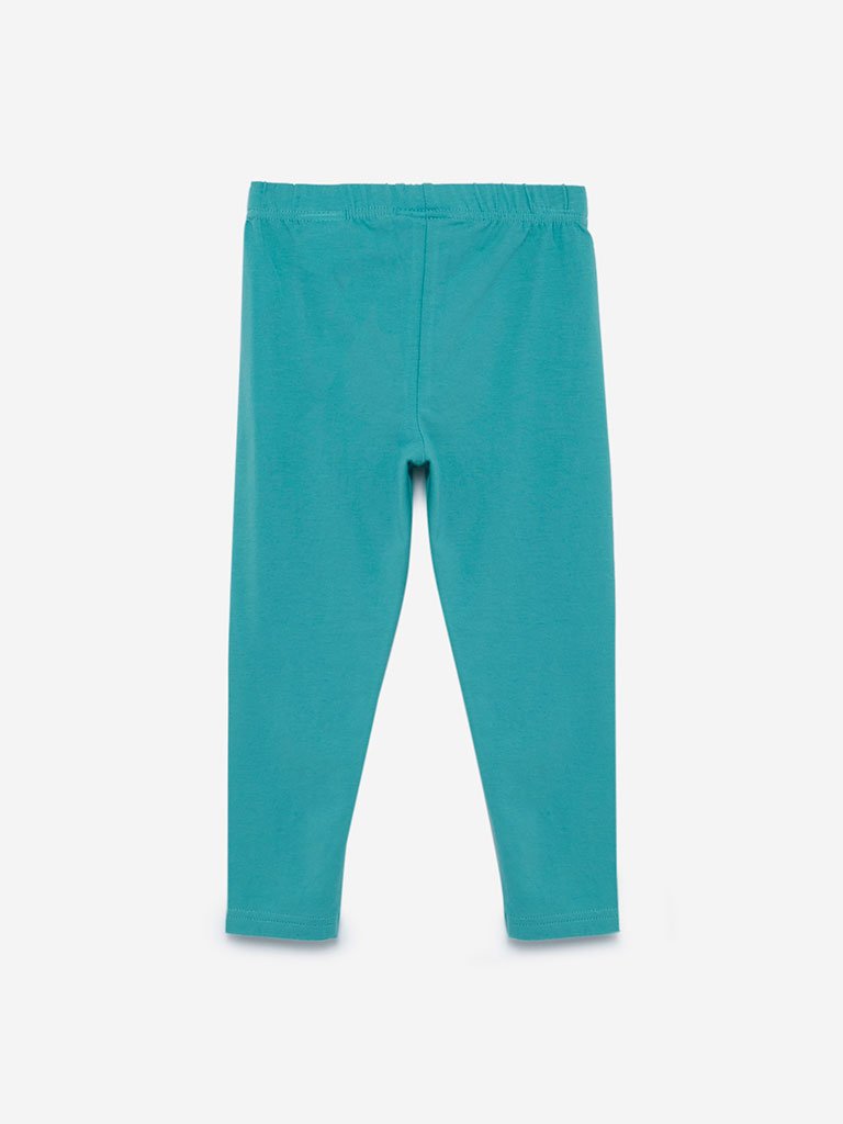 Utsa Kids Sea-Green Leggings