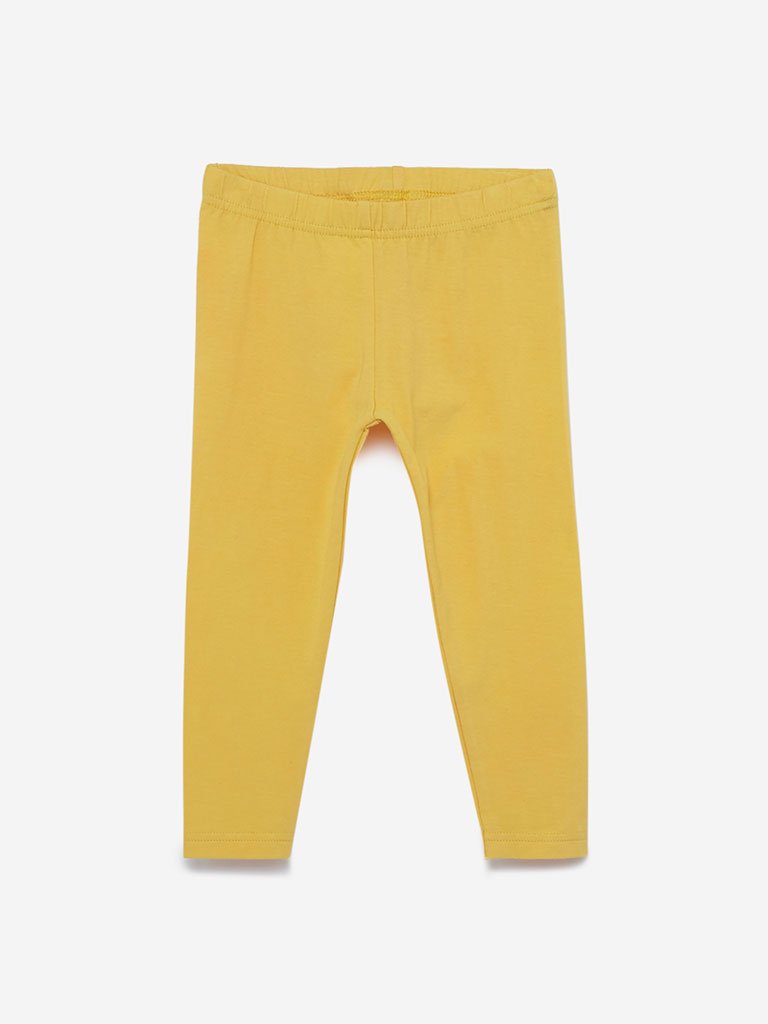 Utsa Kids Yellow Leggings