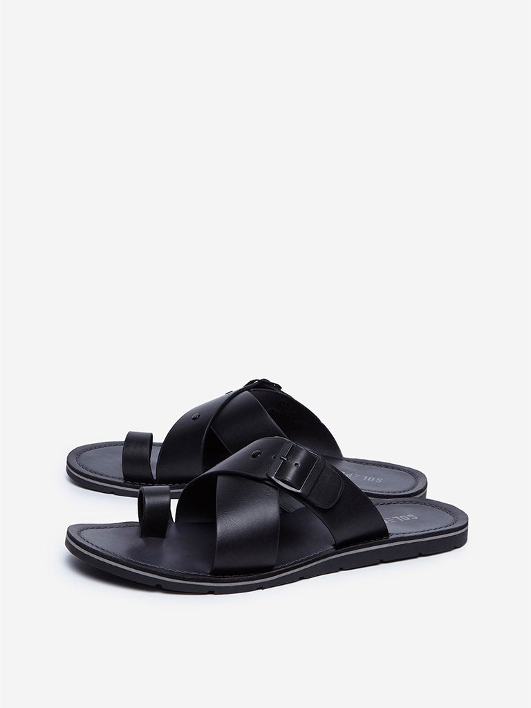 SOLEPLAY Black Casual Sandals