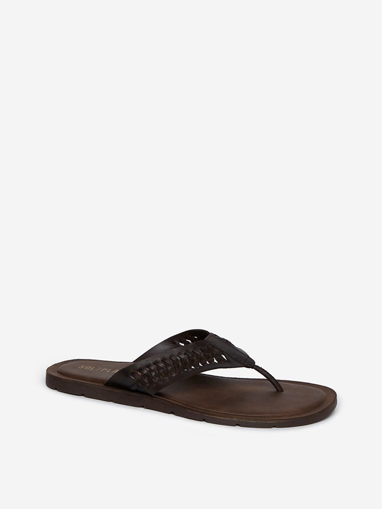 SOLEPLAY Brown Woven Sandals