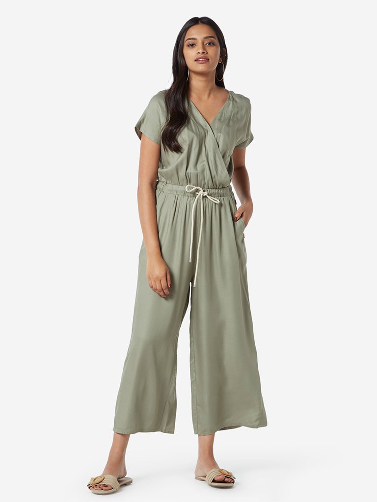 LOV Sage-Green Kansas Jumpsuit