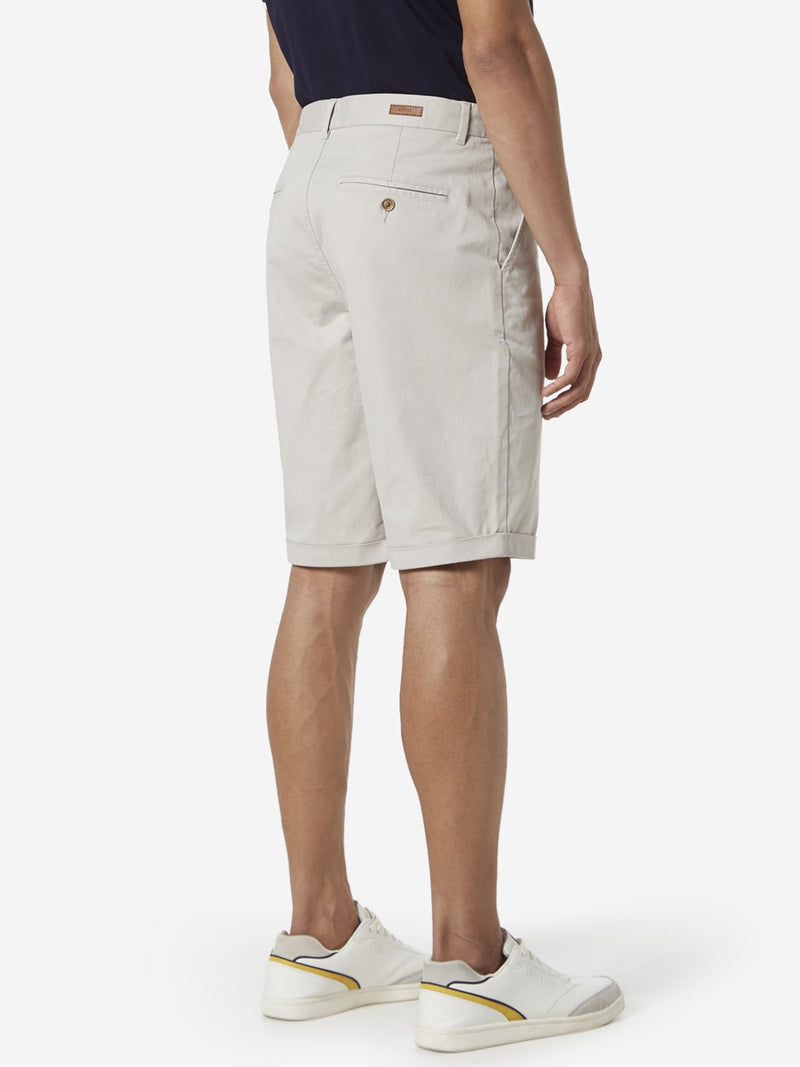 Ascot Light Grey Relaxed Fit Shorts