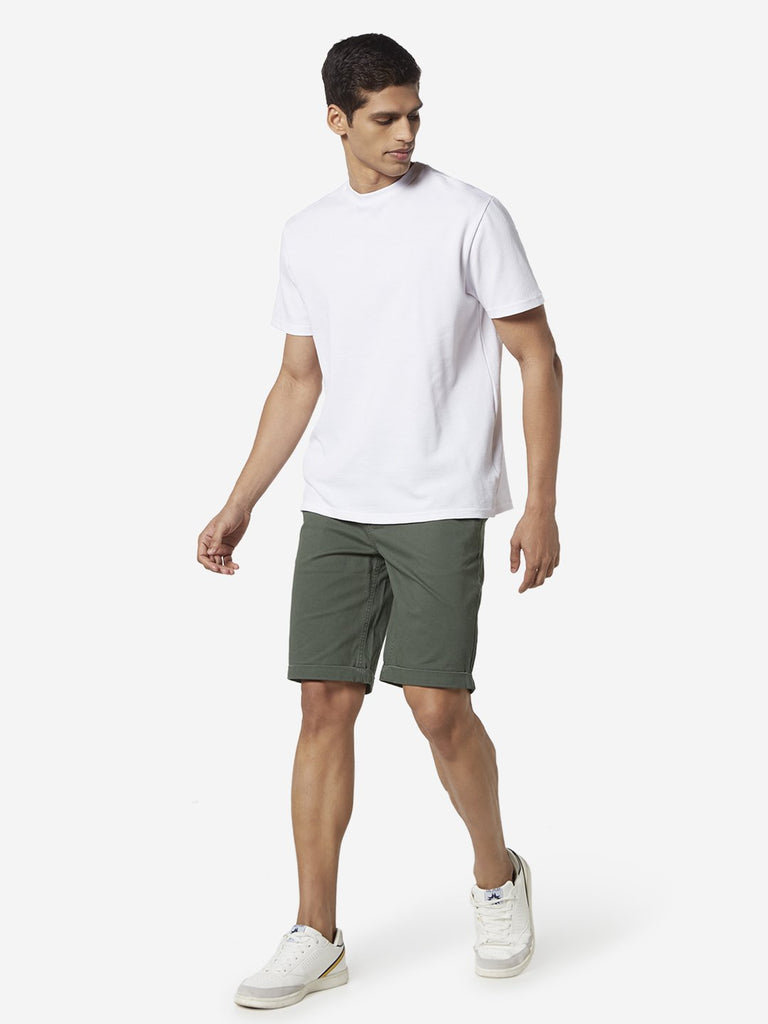 Ascot Olive Relaxed Fit Shorts