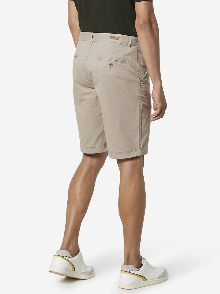 Ascot Beige Relaxed Fit Shorts