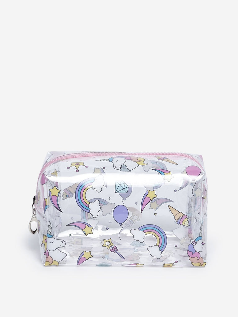 Westside Multicolour Unicorn Patterned Travel Pouch