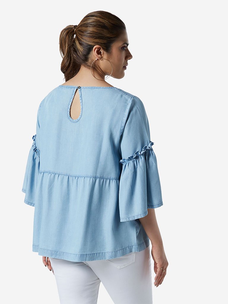 Sassy Soda Curve Light Blue June Top