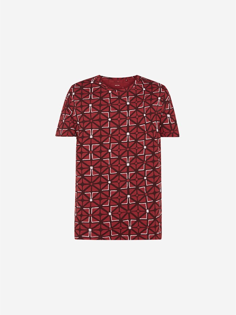 ETA Rust Geometrical Print T-Shirt