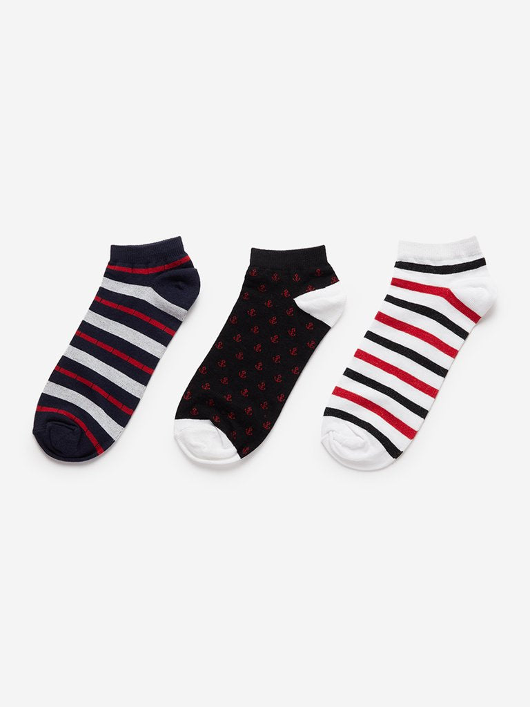 WES Lounge Multi Trainer Socks Pack Of Three