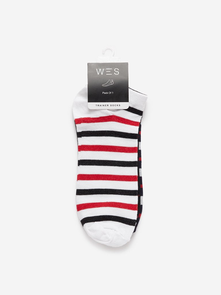 WES Lounge Multi Trainer Socks Pack Of Three