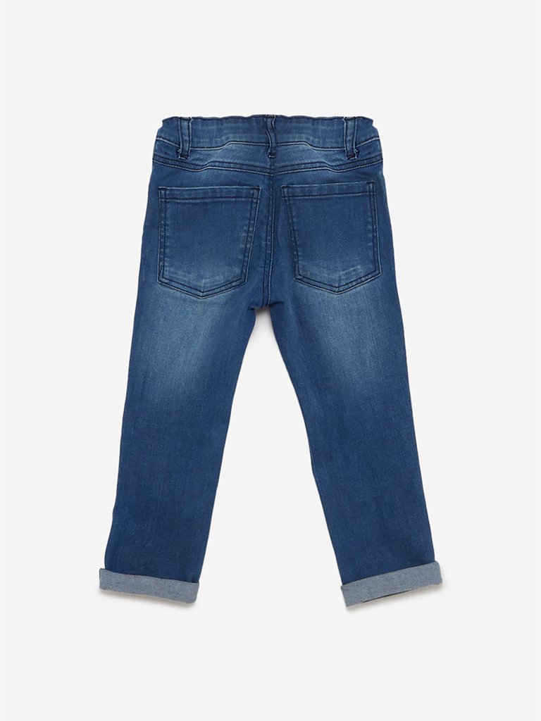 HOP Kids Blue Jeans With Cactus Keychain