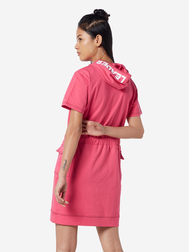 Studiofit Pink Hooded Dress