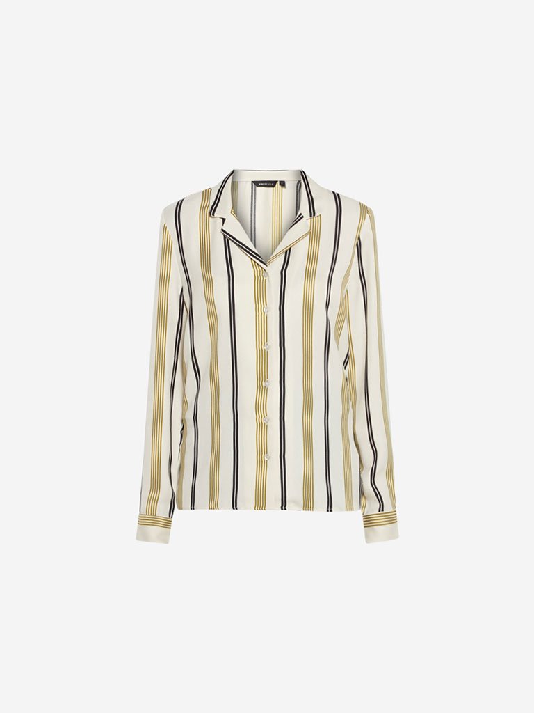 Wardrobe Ecru Striped Ionna Shirt