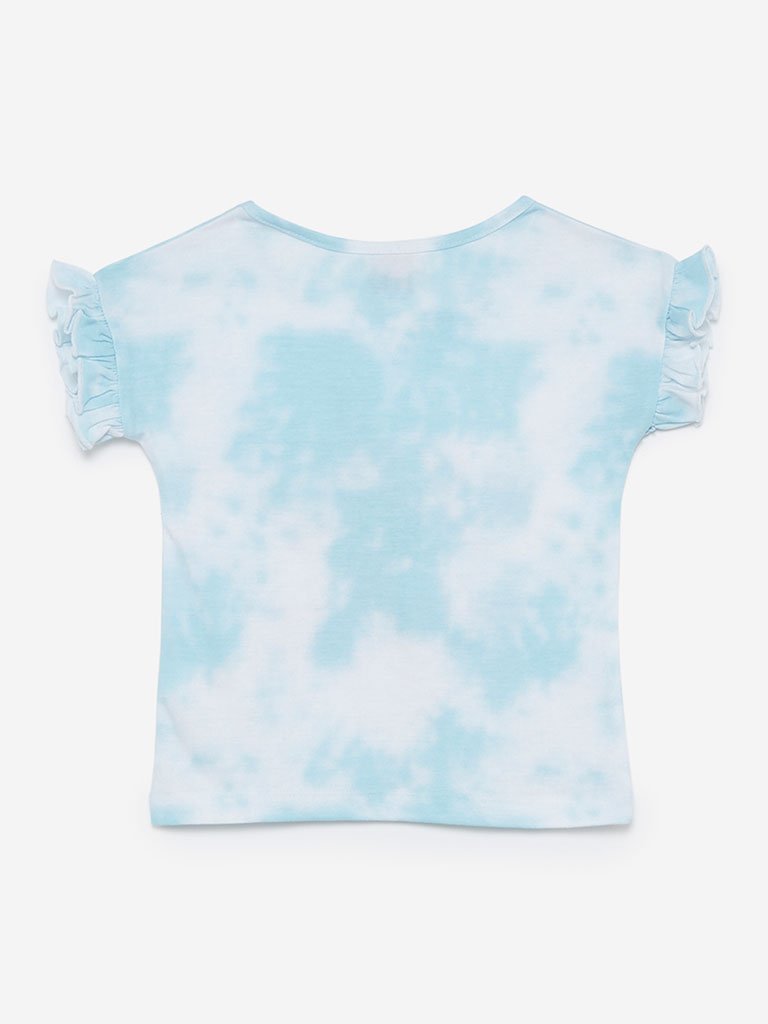 HOP Kids Light Blue Sequinned Frida Top