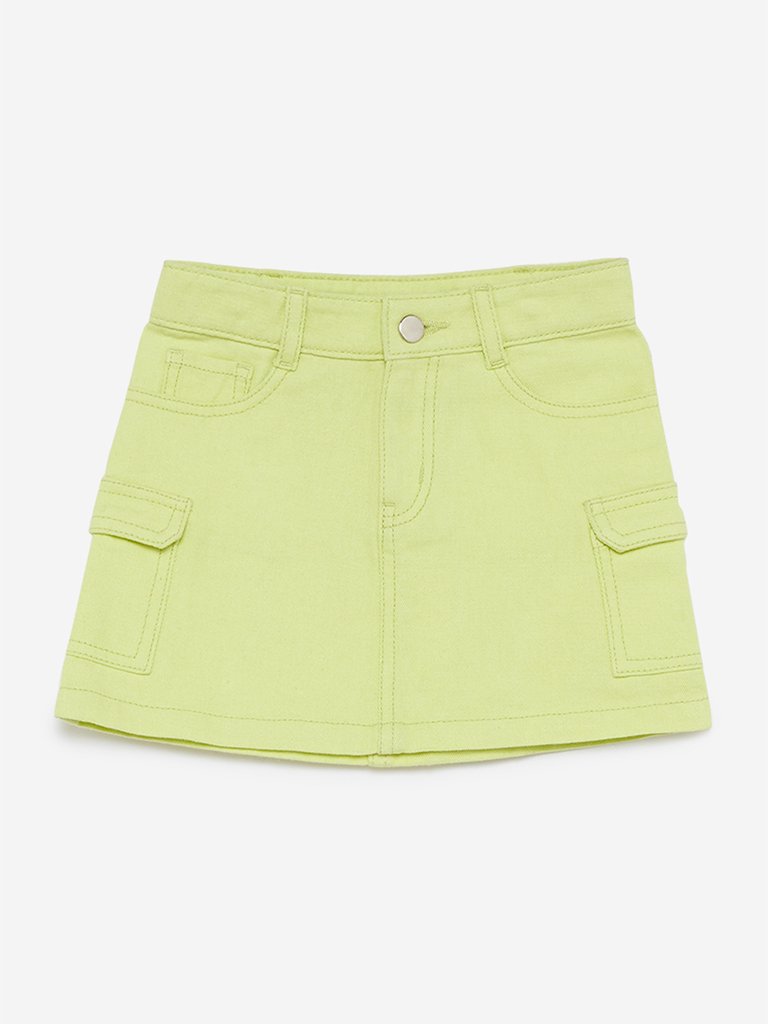 HOP Kids Lime Pure Cotton Skirt