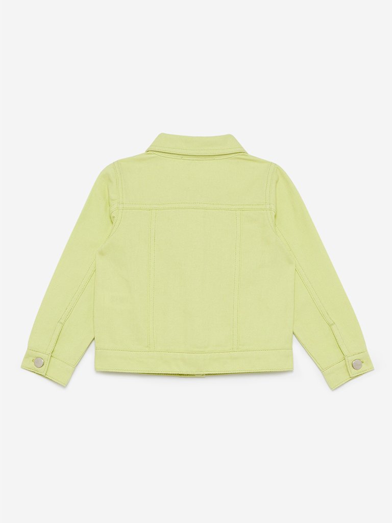 HOP Kids Lime Pure-Cotton Jacket
