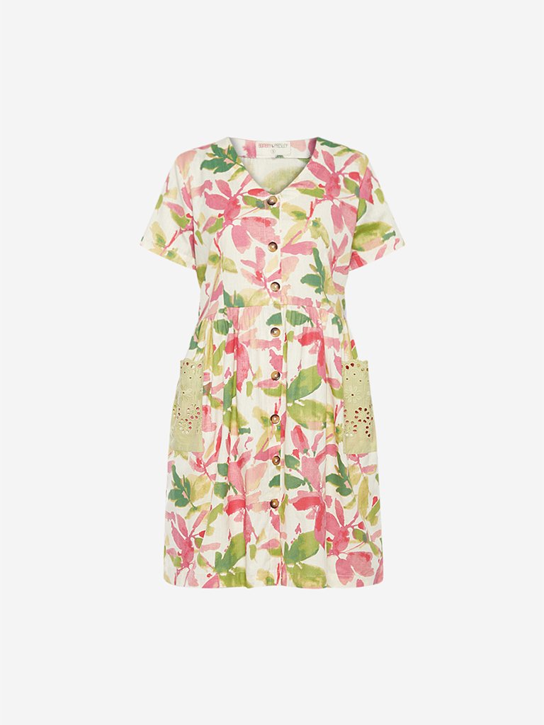 Bombay Paisley Multicolour Fit-And-Flare Dress