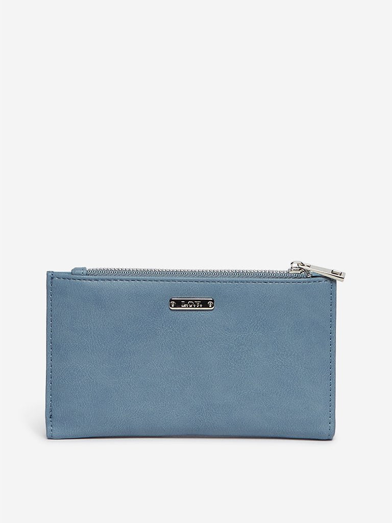 LOV Blue Textured Wallet