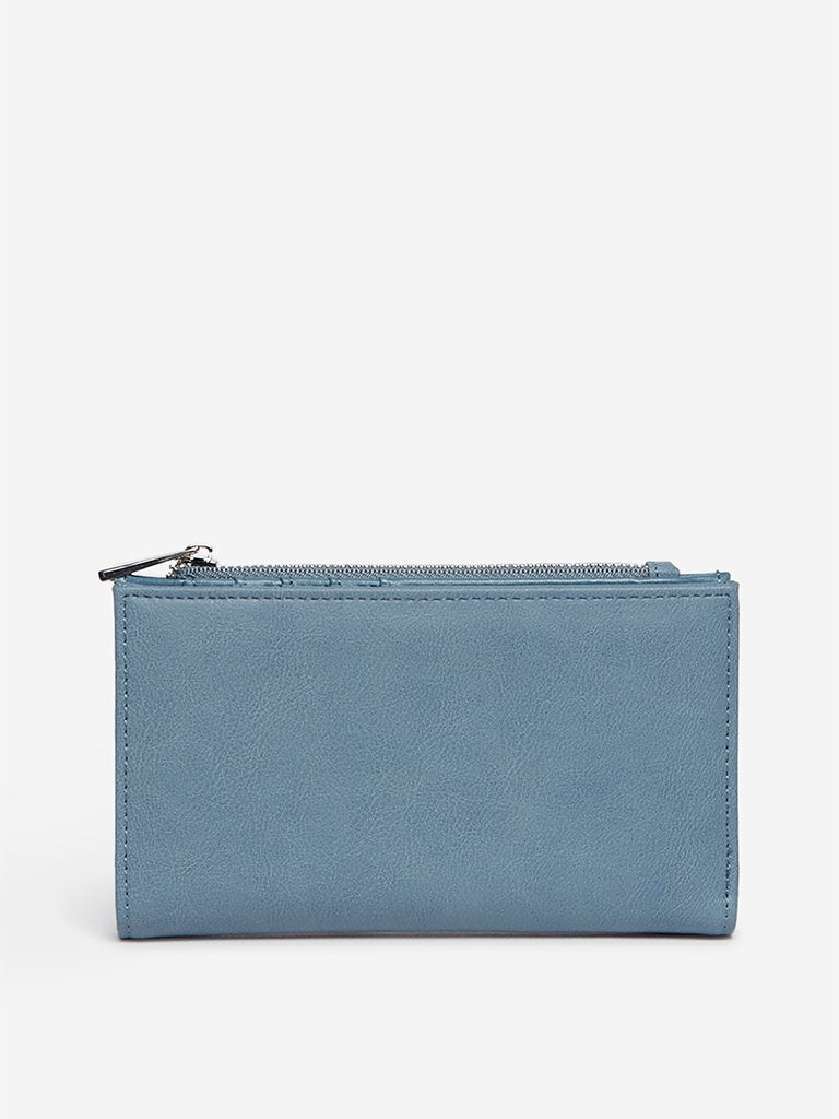 LOV Blue Textured Wallet