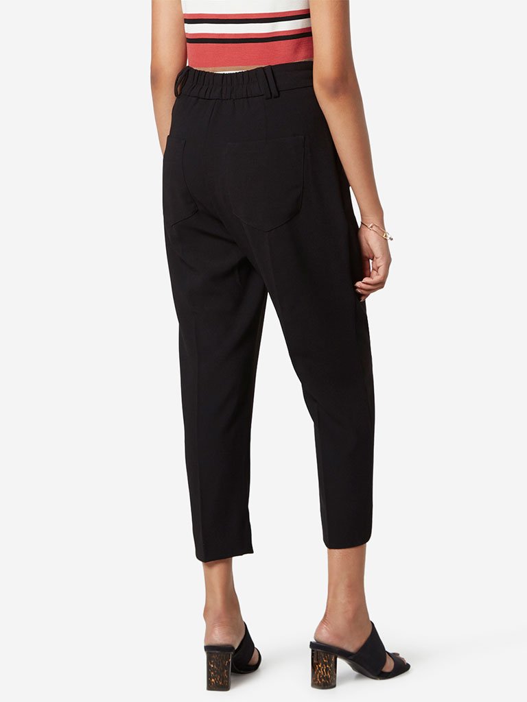 Wardrobe Black Alex Cropped Trousers