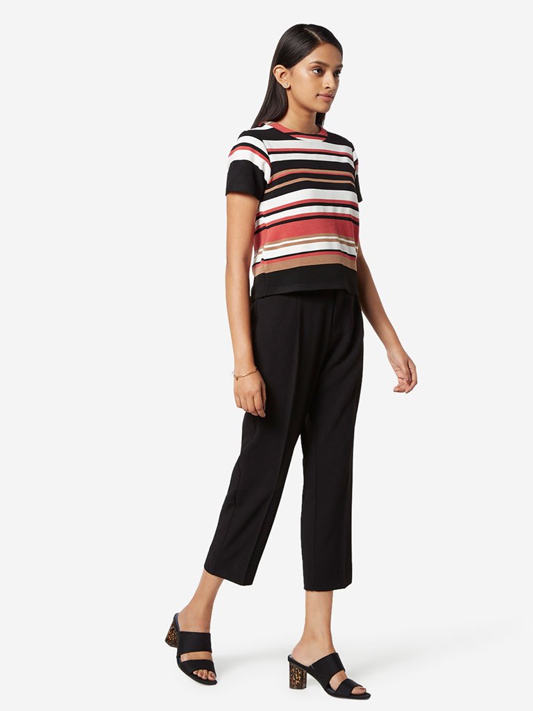 Wardrobe Black Alex Cropped Trousers