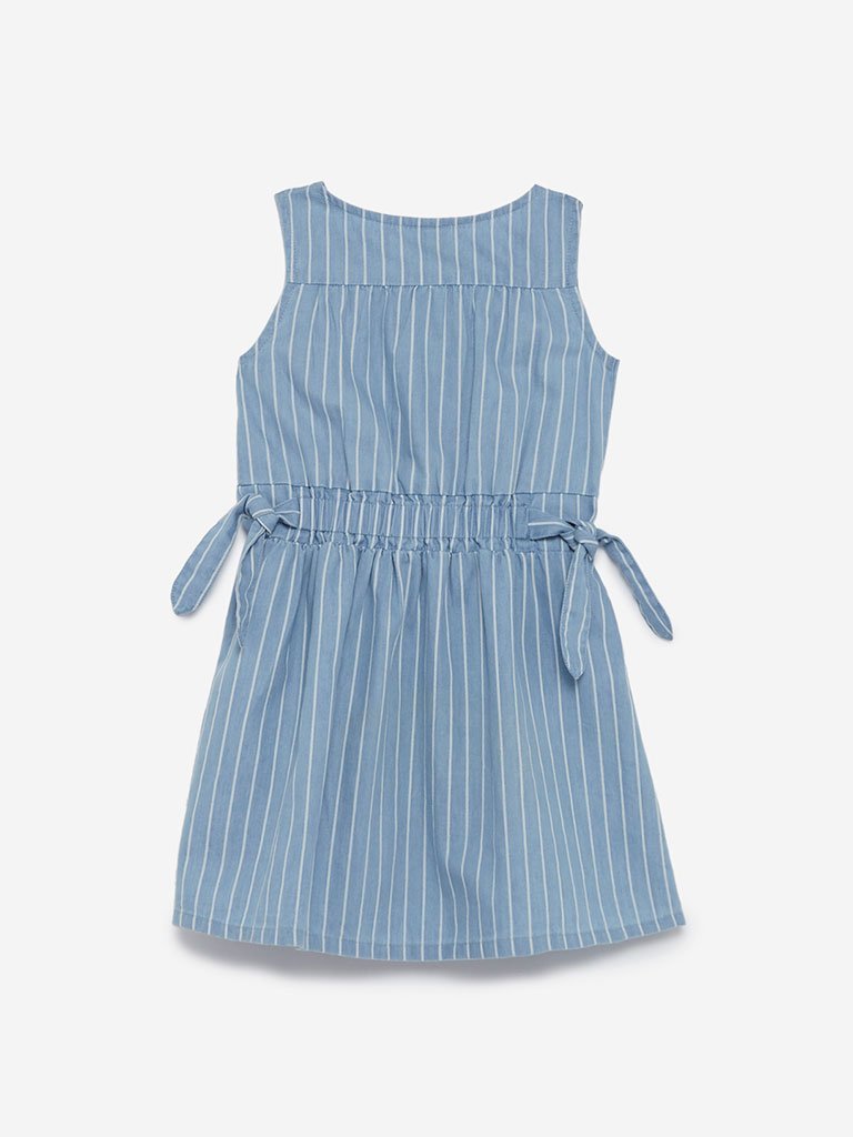 HOP Kids Blue Striped Dress