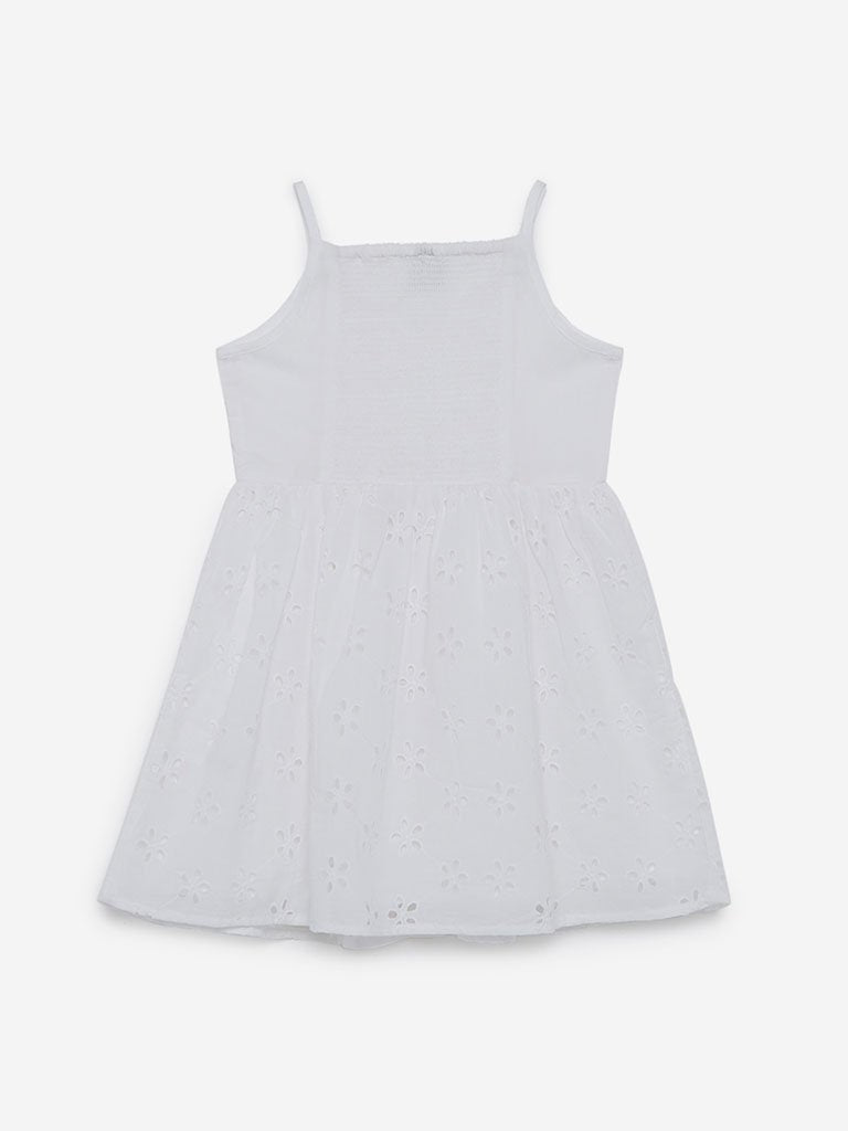 HOP Kids White Floral Dress