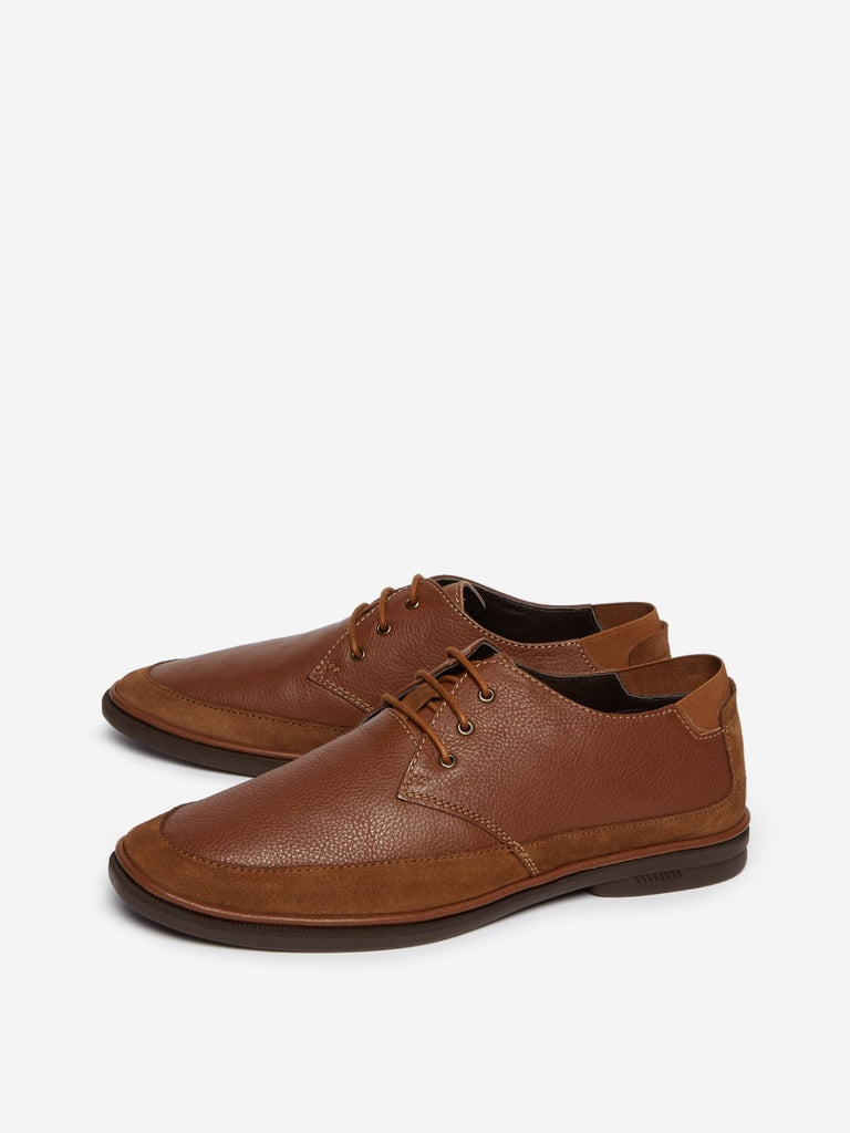 SOLEPLAY Tan Lace-Up Derby Shoes