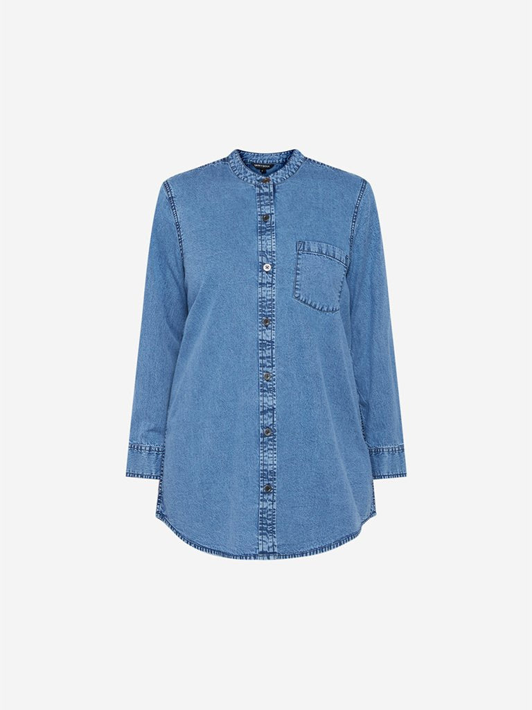 Sassy Soda Curve Blue Denim Jones Shirt