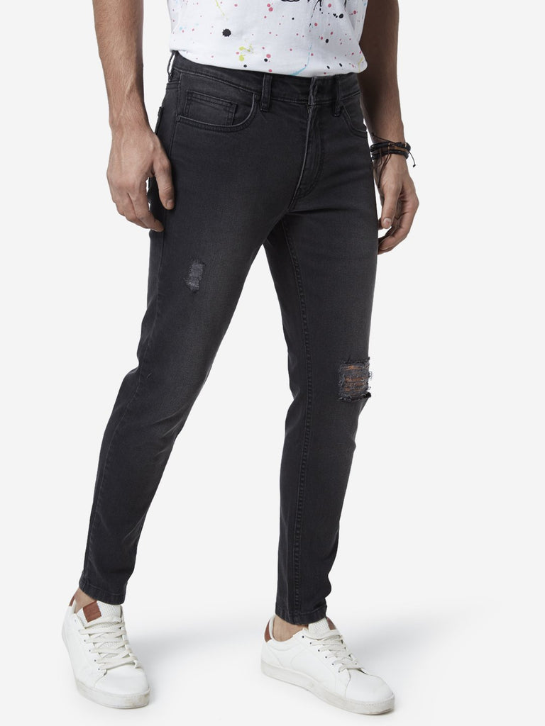 Nuon Black Rodeo Crop Carrot Fit Jeans