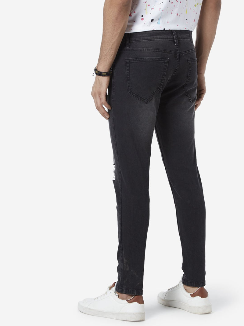 Nuon Black Rodeo Crop Carrot Fit Jeans