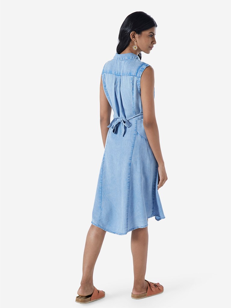 LOV Light Blue Bethany Shirtdress