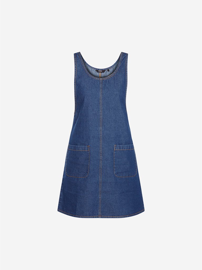 Nuon Blue Bill Denim Pinafore