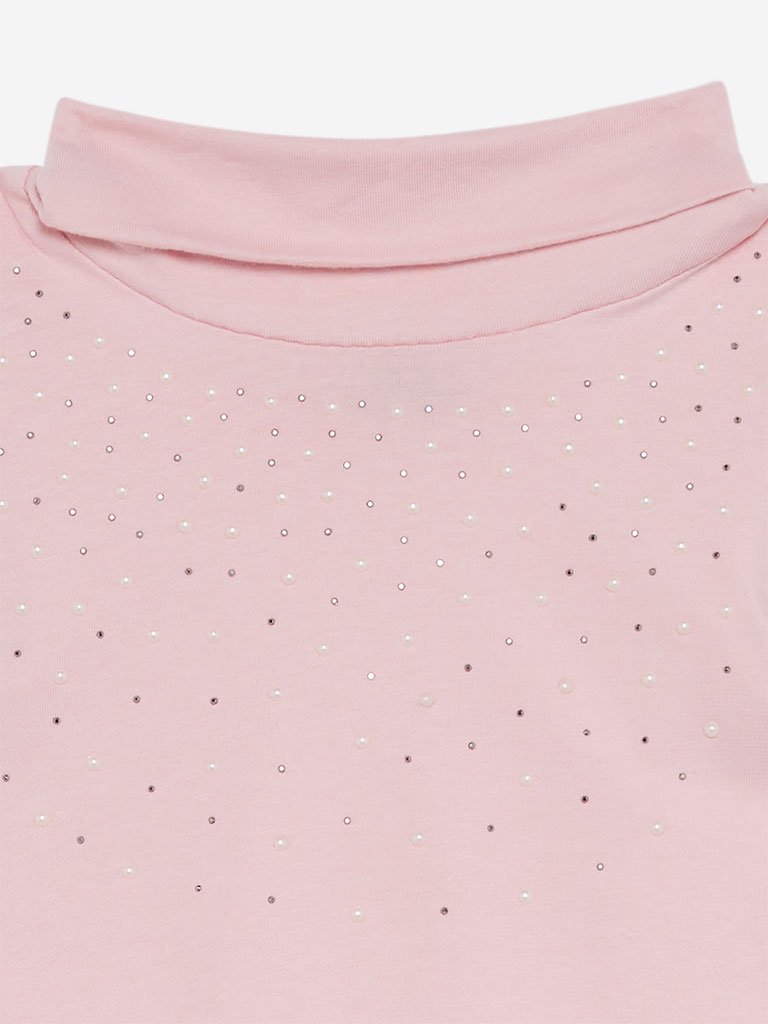 HOP Kids Pink Pearl Design Top