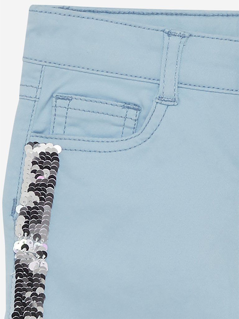 HOP Kids Light Blue Reversible Sequin Jeans