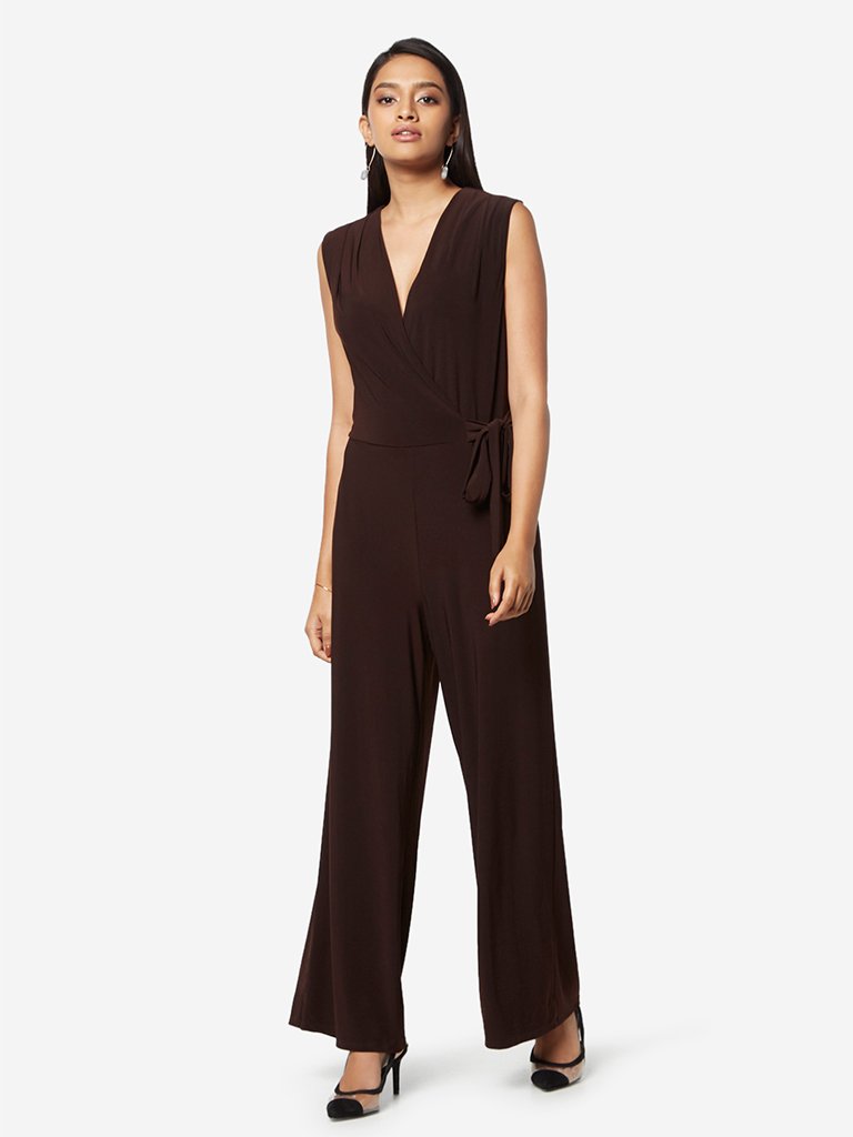 Wardrobe Dark Brown Beatrice Jumpsuit