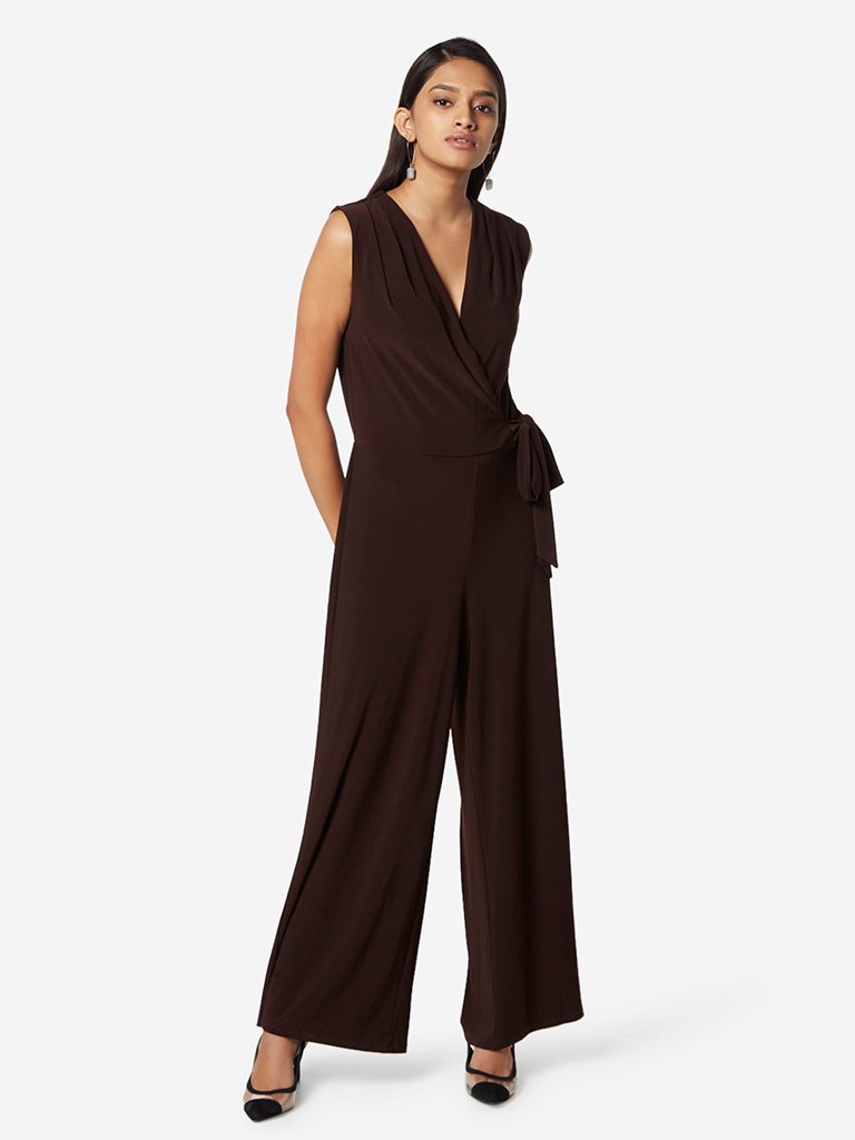 Wardrobe Dark Brown Beatrice Jumpsuit