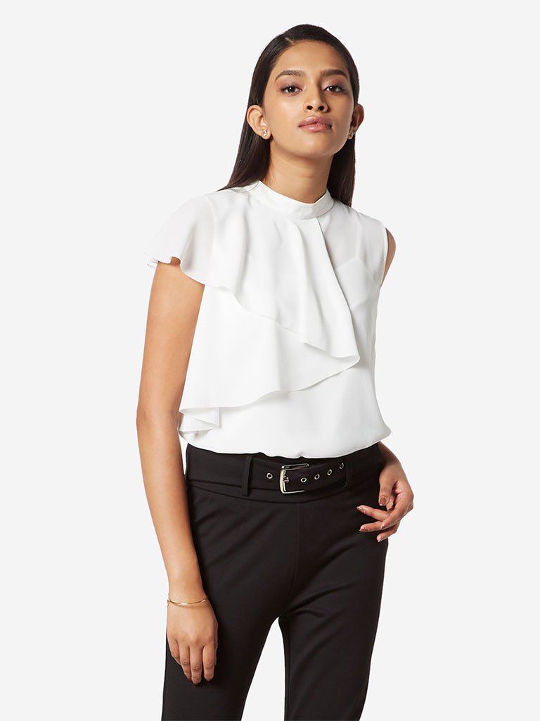 Wardrobe White Zing Top With Camisole
