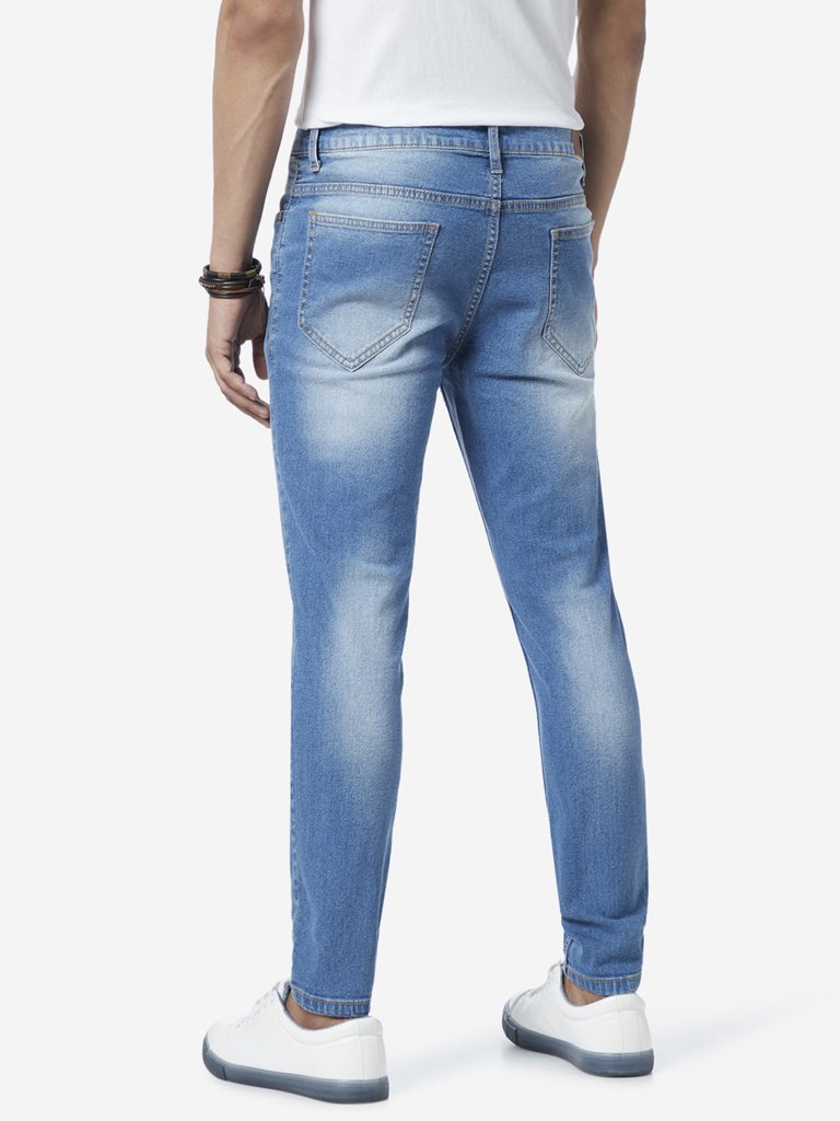 Nuon Blue Rodeo Distressed Carrot Fit Jeans