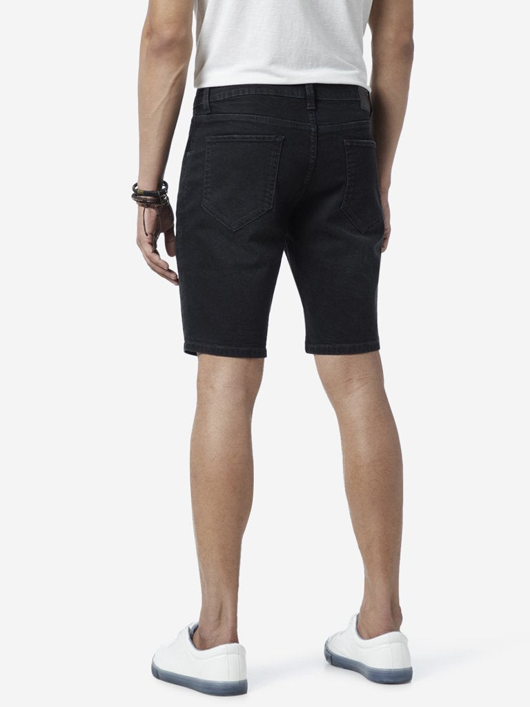 Nuon Black Hendrix Slim Fit Shorts