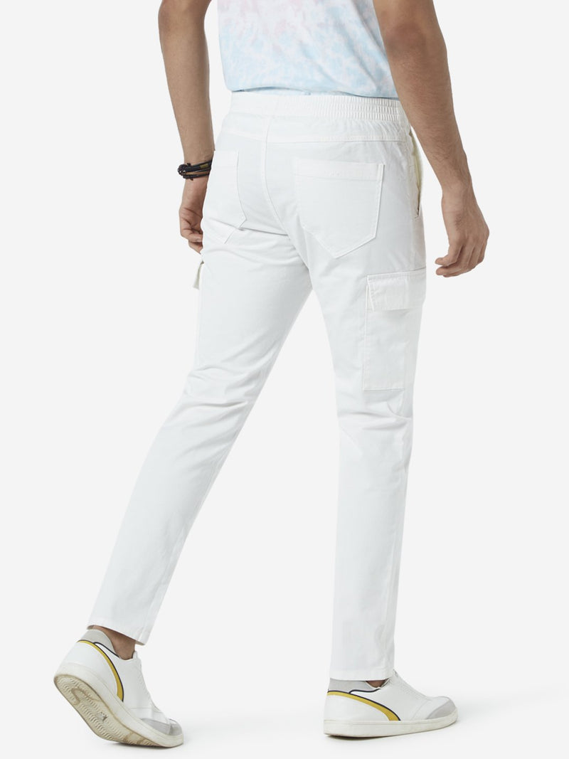 Nuon White Rodeo Crop Carrot Fit Chinos
