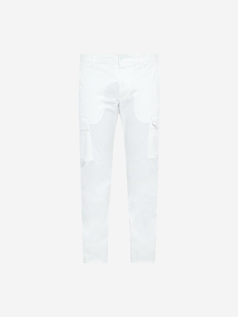 Nuon White Rodeo Crop Carrot Fit Chinos