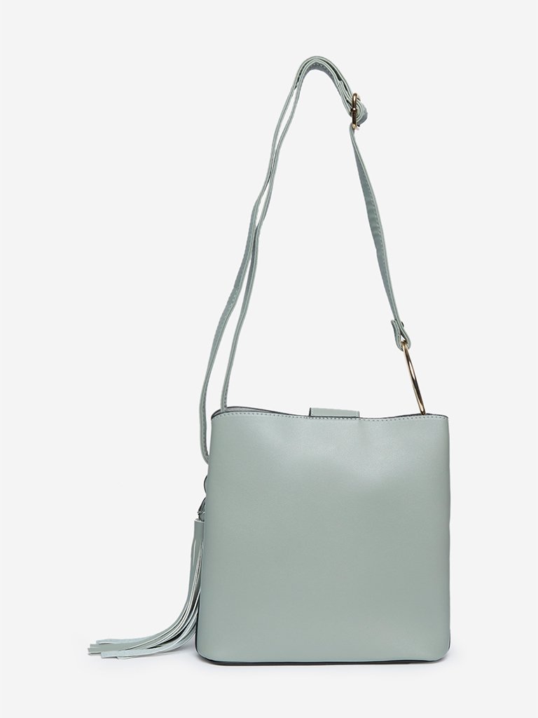 LOV Sage Green Knowla O-Ring Sling Bag