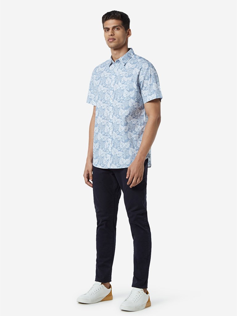 WES Casuals Navy Carrot Fit Chinos