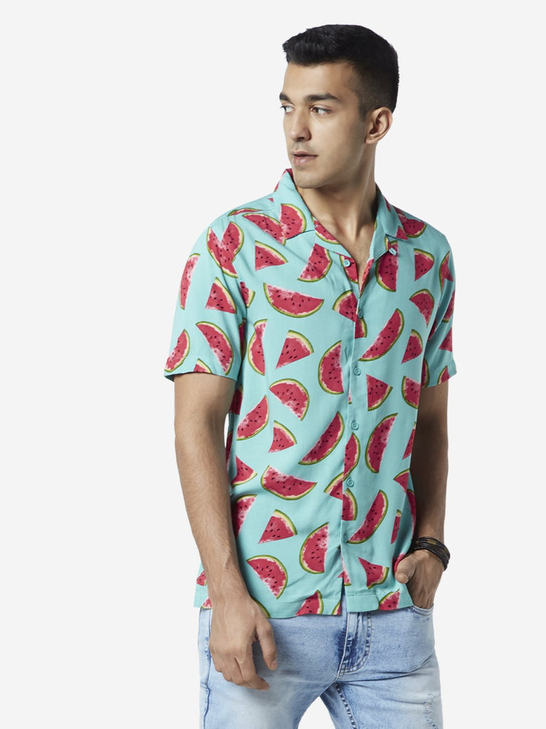 Nuon Aqua Relaxed Fit Watermelon Print Shirt