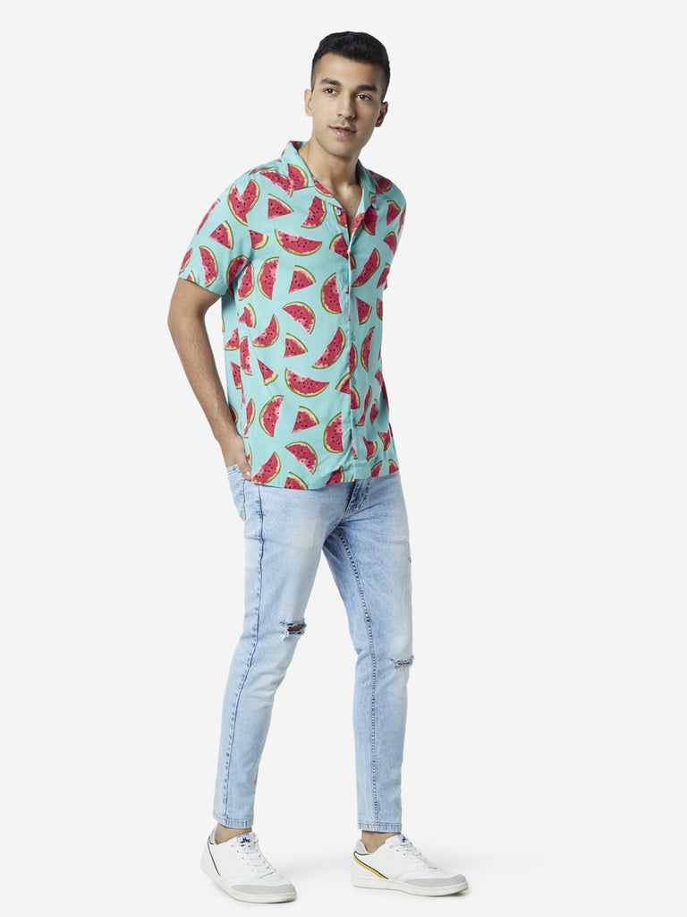 Nuon Aqua Relaxed Fit Watermelon Print Shirt