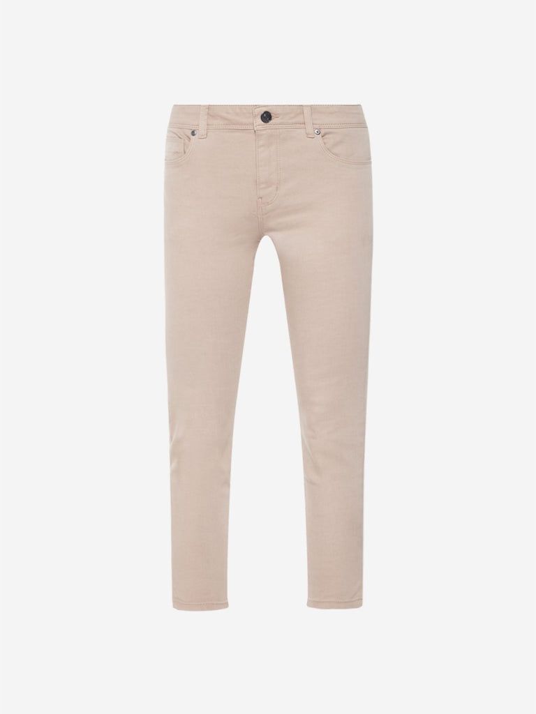 LOV Peach Cropped Joy Jeans