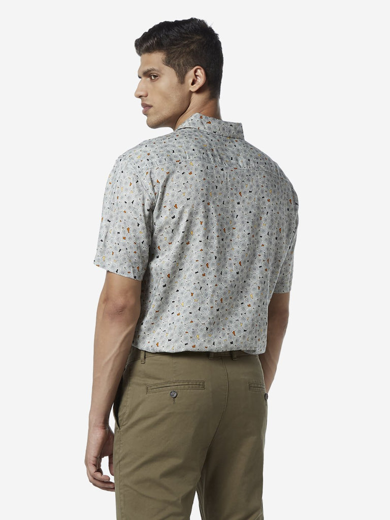 WES Casuals Multicolour Print Relaxed Fit Shirt