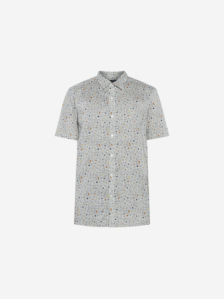 WES Casuals Multicolour Print Relaxed Fit Shirt